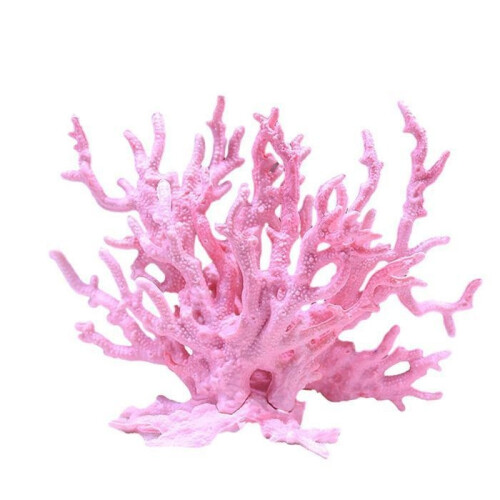Artificial coral mist aquarium decoration, coral branches, pink