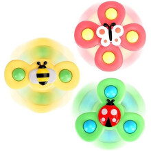 Table Suction Cup Toy - KAKOO - Baby Hand Spinner - 3 Pieces