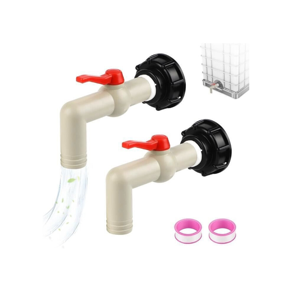 Taps For 1000L Tanks - S60x6 Coarse Thread Tank Adapter - Ibc Tank Fitting Tap 9149891707726