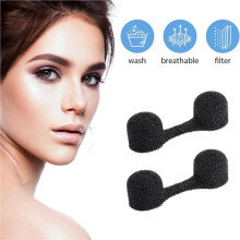 200pcs Nose Plug Filter Disposable Nose Dust Filters Sponge Nostril Filters for Sprays Tanning Welding Dust Construction