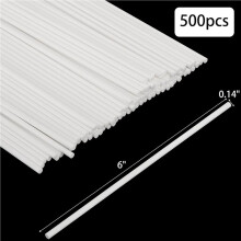1000Pcs 6 Inch White Paper Lollipop Sticks for Cake Pops, Chocolates, and More