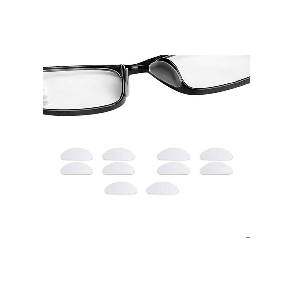 Aihontai Inf Transparent Silicone Nose Pad Protectors For Glasses, 5 Pairs