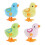 4Pack Easter Jumping Wind  Plush Toys for Toddlers Kids,Hopping for Easter Chick 1