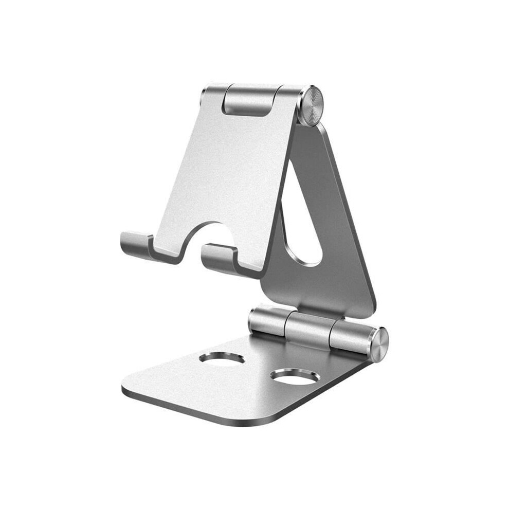 Tikawi Universal Mobile Phone Stand Desktop Dock For Iphone, Huawei, Samsung, Smartphones, Tablets, Nintendo - Silver 9149891712904