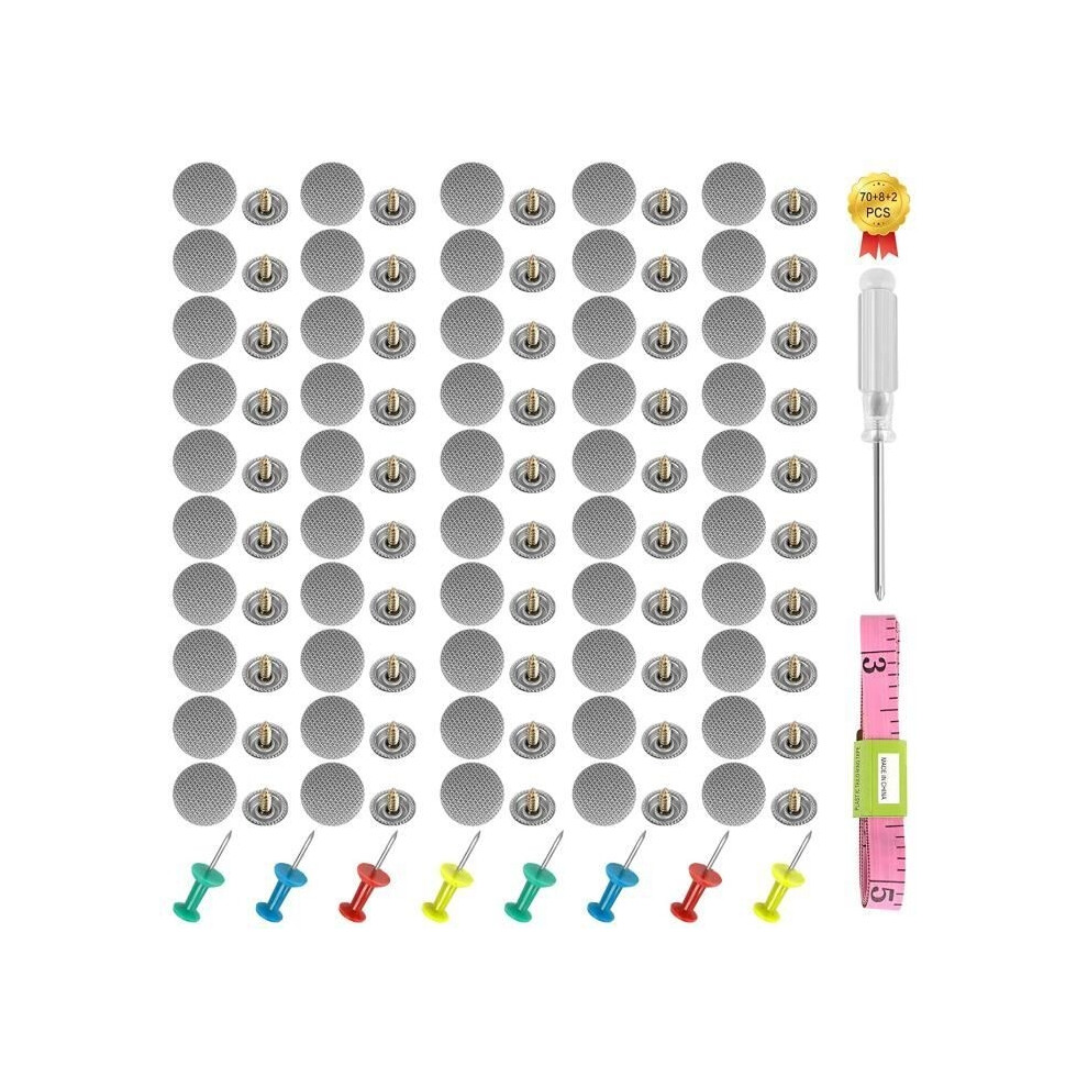 Heqishun 70-Piece Roof Trim Repair Kit Â Interior Fastening Rivets, Fabric And Galvanized Iron 9149891713376