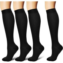 4 Pairs of Compression Socks for Men and Women, Professional Circulation Compression, Unisex (EU40-43)