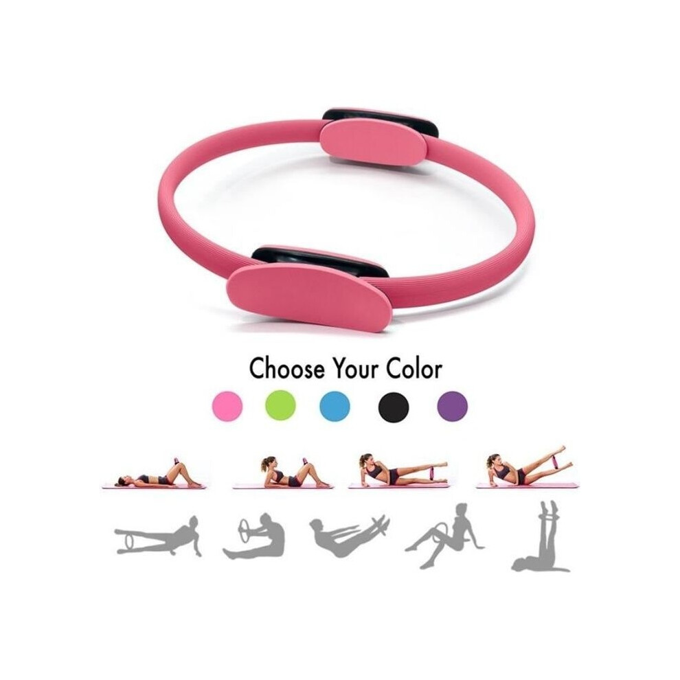 Photos - Fitness Hula Hoop Pink Pilates/Yoga Resistance Ring with Foam Handles â Light to Medium Workout Circle