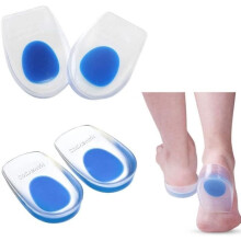 Pairs Gel Heel Pads, Silicone Heel Cushions for Achilles Tendon Pain Relief and Tendinitis, Sizes 40-46