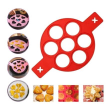Crepe mold - yd - Silicone - Reusable - Non-stick - 7 individual circles