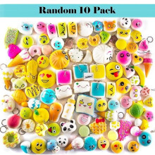 10pcs Random Squishy Slow Rising Cream and Cute Simulation Bread Jumbo Squishies
