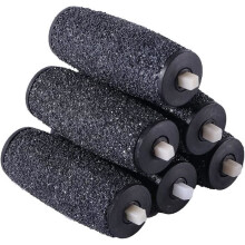 Extra Coarse Replacement Rollers for Scholl Velvet Smooth Express Pedi Electric Foot File, Pack of 6