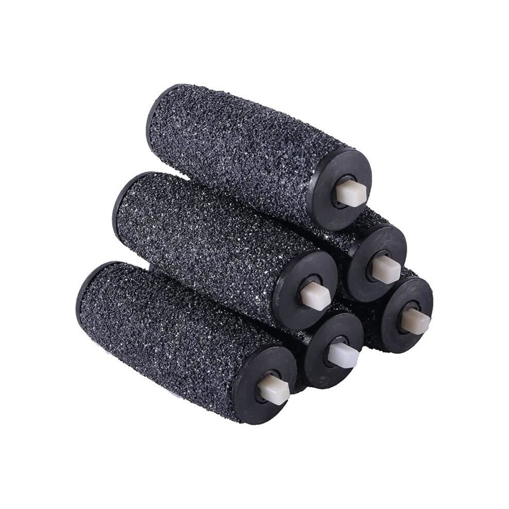 Aihontai Extra Coarse Replacement Rollers For Scholl Velvet Smooth Express Pedi Electric Foot File, Pack Of 6