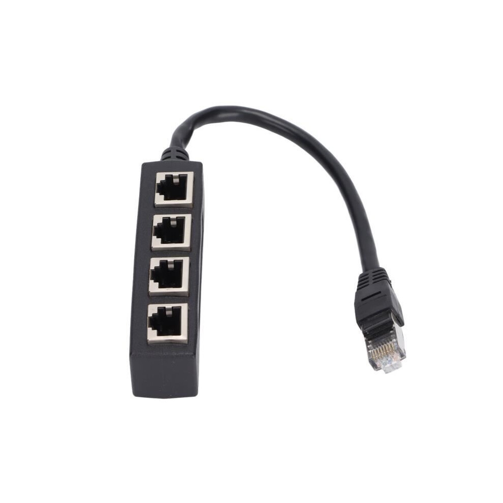 Rj45 1-To-4 Port Splitter Adapter, Smooth Transmission, Excellent Connection, Computer Network Cable Adapter Pack 9149891714519