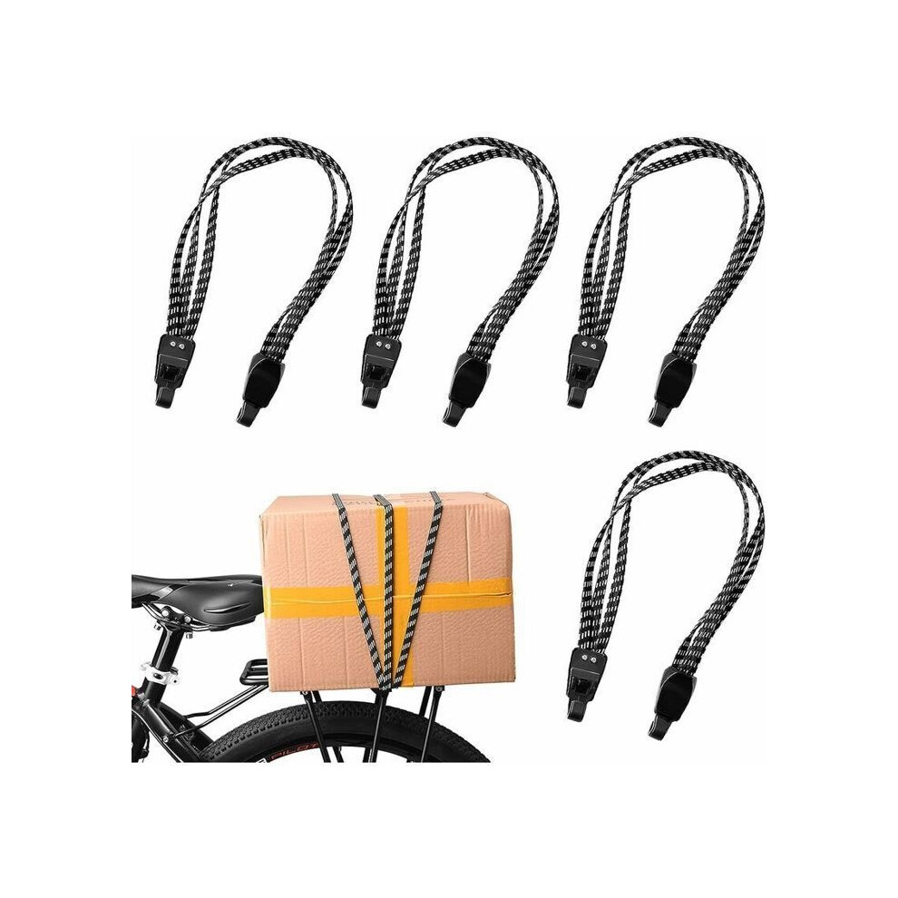 Elastic Bungee Cords With Hooks, Sl.gt, 4Pcs 3 In 1 Luggage Straps, Bicycle Bungee Cord, Bike Luggage Strap, Of 9149891715363