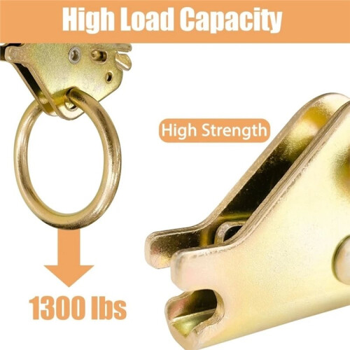 8 Packs E-Track O-Ring Tie-Down Anchors for E-Track Tie-Down System Secure Cargo in Enclosed Flatbed Trailers 2