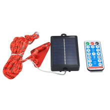 Outdoor Luminous Wind Rope LED Camping with Light Wind Rope Tent Anti-Trip Warning Light 5 Meter 50 Lights Red String
