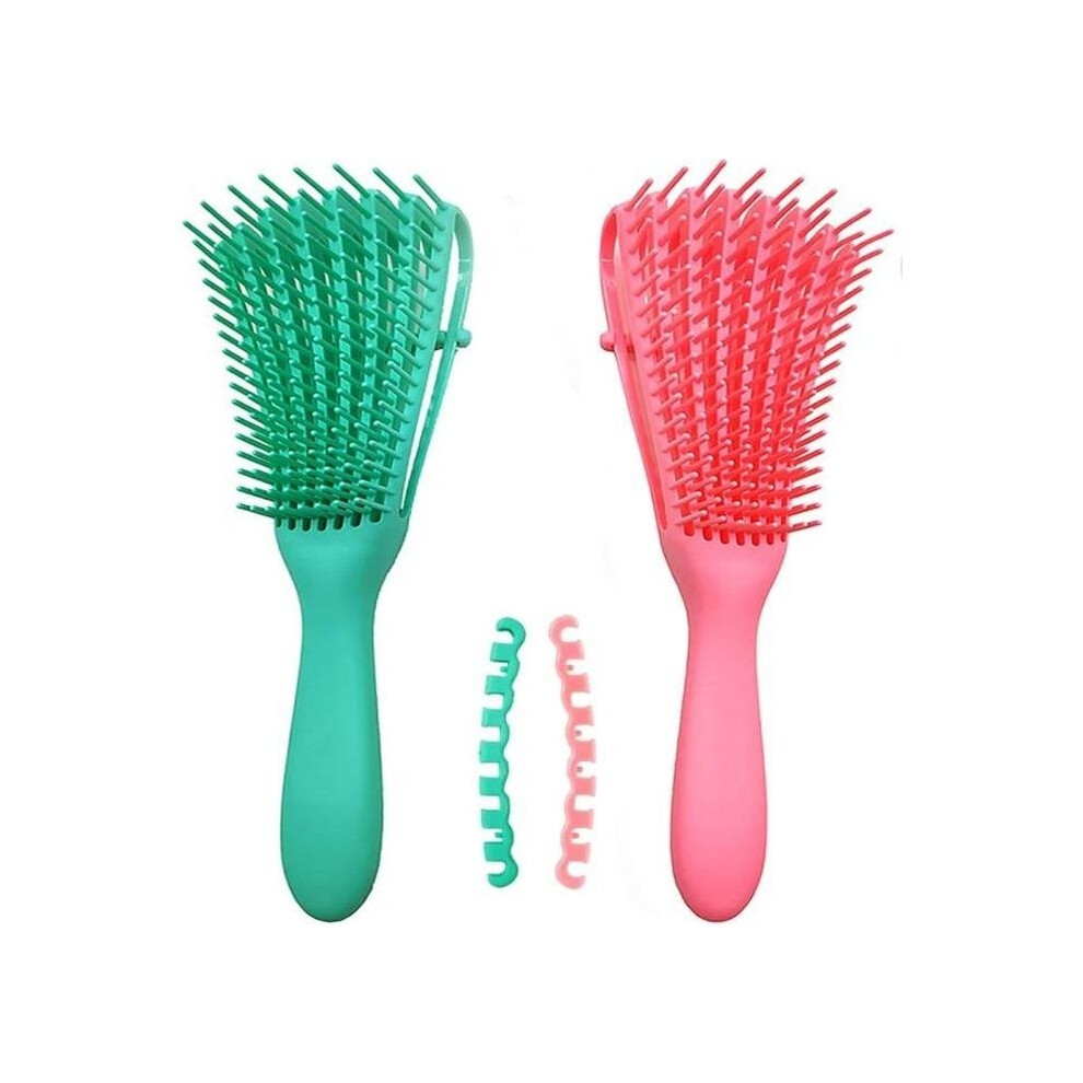 Aihontai Unisex Black Hairbrush - Detangler Brush - Detangling - Afro Hair 3A To 4C - Wet And Curly
