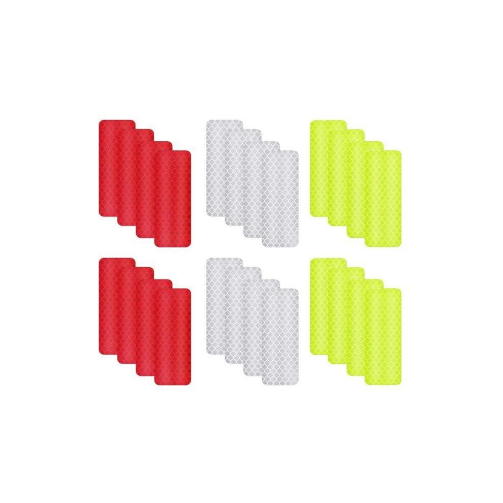 Pack Of 24 Self-Adhesive Reflective Strips For Safety, Weather-Resistant, Reflective 9149891718364