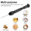 36Pcs Hand Drill Bits Set Metal Pin Vise with Small Drill Bits PCB and 25PCS Micro-Twist Drill Bits for  Beads 5