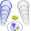 Silicone Lids - 12 Pieces - Stretchable - BPA Free - Multi-Diameter 1