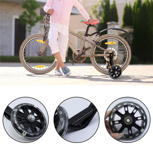 Rodas de Treinamento Flash para Bicicletas Infantis - Estabilizadores Universais para Bicicletas de Crianças de 12 Polegadas 1