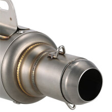 Motorcycle Universal Exhaust Pipe Muffler Adjustable W Spring Hook &Pull Hook for 38mm-51mm Modified Exhaust Pipe Parts