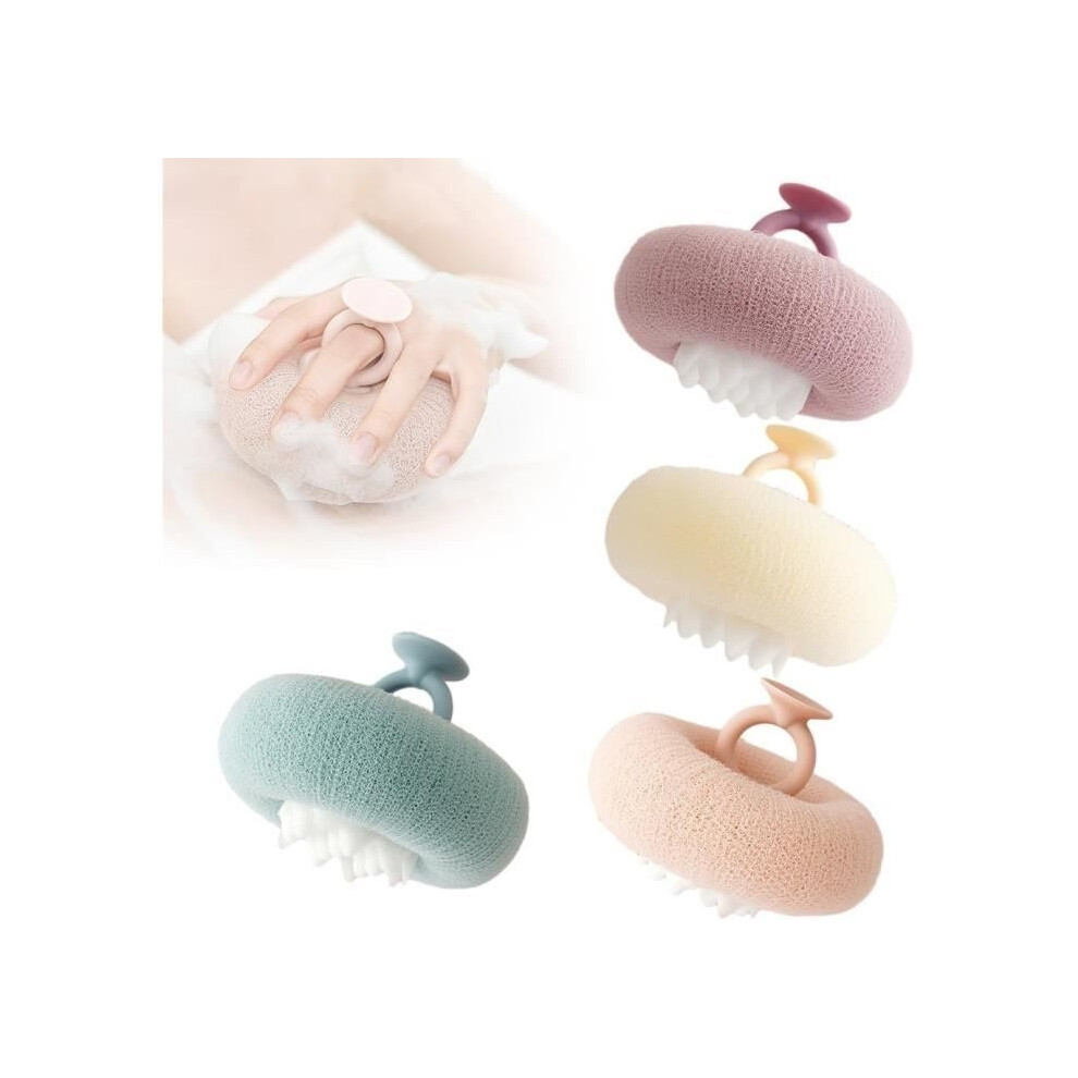 Aihontai Bath Sponge - Not Specified - Sunflower Shower Ball - Suction Cup - Exfoliating - Comfortable