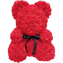 Red Rose Bear - ROKOO - 25cm - Wedding Decoration