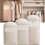 Hanging Garment Bag - KCVV - 3pcs - Beige - Waterproof - Self-Compressing 1