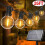26FT Solar Outdoor String Lights with 25+1 LED G40 Bulbs, 4 Lighting Modes, Solar/USB 1