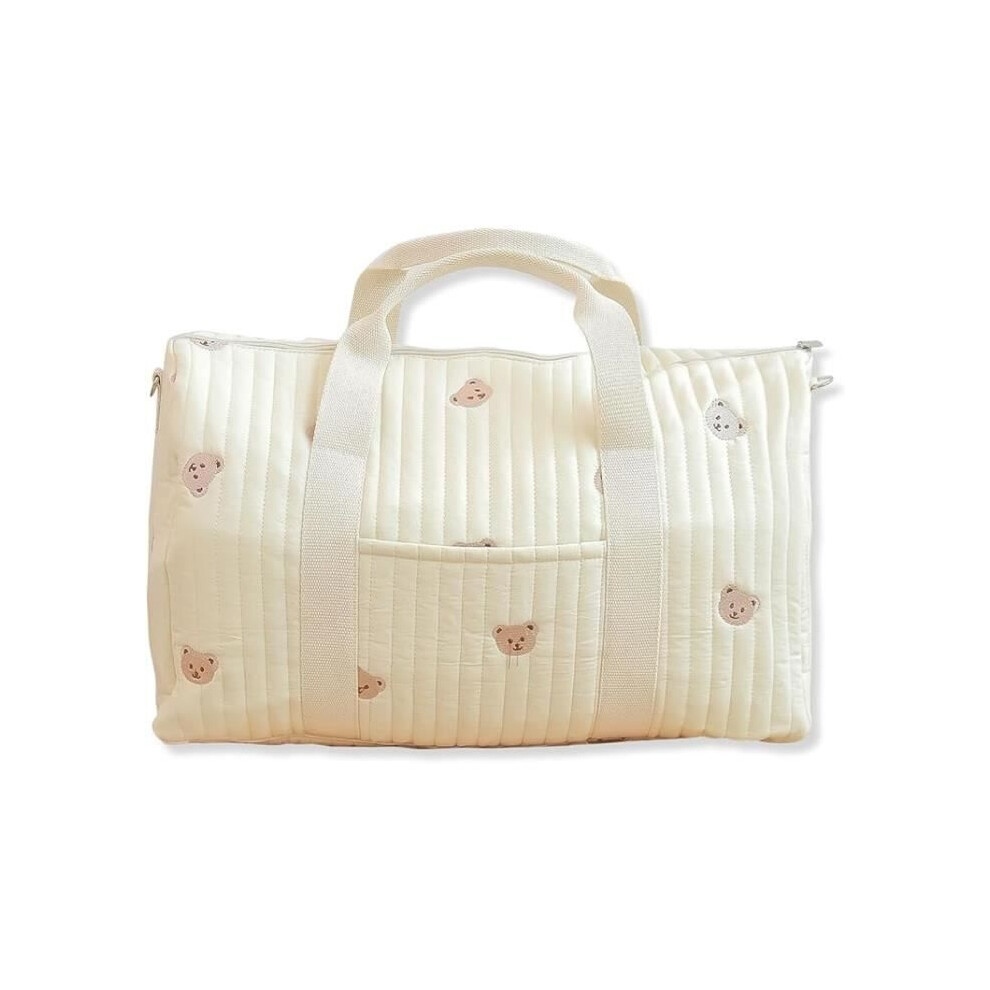 Large Capacity Embroidered Baby Diaper Bag Tote, Lightweight Travel Bag Shoulder Diaper Bag Maternity Bag Aihontai