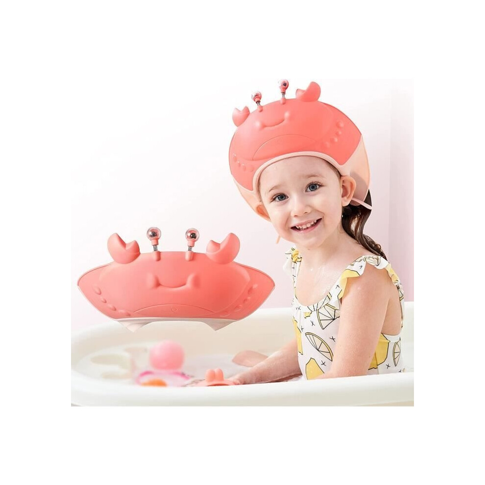 Baby Shower Cap, Adjustable Bath Cap With Visor, Protective Hat, Baby Bath Visor, Protects Children's Eyes And Ears Aihontai