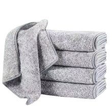 Lot de 5 chiffons de nettoyage en fibres de bambou, plus absorbants, pour la maison, la cuisine, la voiture, les plafonds et les fenĂŞtres,