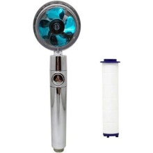 Pommeau de douche haute pression, pommeau de douche pivotant à 360, pommeau de douche économique en eau avec filtre et interrupteur