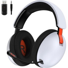 Casque de jeu sans fil avec microphone antibruit détachable, Bluetooth 2,4 GHz/USB/filaire 3,5 mm, pour PC, PS4, PS5, Switch, téléphone.