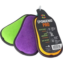 EPONGENIO XL - Lot de 3 éponges lavables et réutilisables - Résistantes aux rayures et multi-surfaces - Idéales pour le bricolage et le jardinage