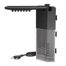 Filtre d'angle SunSun JP-092 pour nano-aquarium S avec pompe intégrée de 250 l/h et 3 W, filtre interne pour aquariums