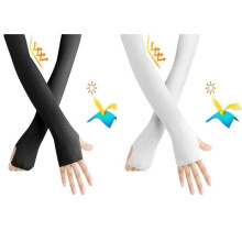 Manches de bras 2 pièces, protection solaire, gants rafraîchissants avec écran solaire pour la conduite et les activités de plein air, adultes