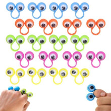 Lot de 20 marionnettes à doigts avec yeux, jouet éducatif pour enfants, sachet surprise