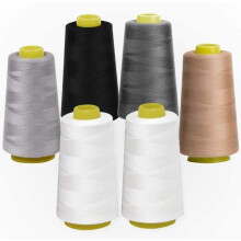 Bobines de fil à coudre en polyester ChangM (lot de 6), 13 715 mètres, idéales pour la broderie et le quilting.