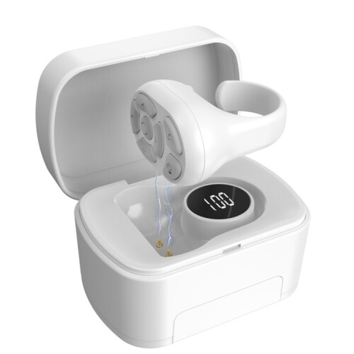 S20 Portable Smart Wireless Bluetooth Ring Compatible Remote Control With Charging Case (White) :S20 Surprise Gift 1