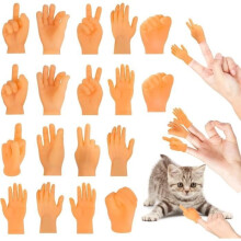 Marionnettes à doigts - Non spécifié - 18 pièces - Caoutchouc - Assorties - À partir de 3 ans