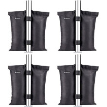 Sacs de lestage pour tentes 600D – Lot de 4 sacs de sable pour tonnelles, poids stabilisateurs avec sangles réglables