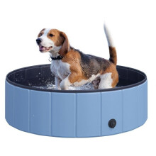 Piscine pour chien PawHut - PVC - 100 x 100 x 30 cm - Bleue