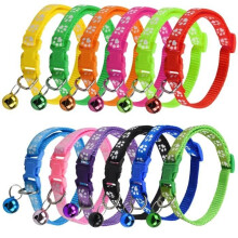 Lot de 12 colliers pour chats avec clochette et boucle de sécurité, colliers colorés pour chats, chatons, chiots et petits chiens