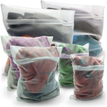 igadgitz Home Ensemble de 5 sacs à linge en filet avec fermeture éclair pour machine à laver