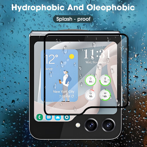 2pcs For Samsung Galaxy Z Flip 5 Screen Protector, Tempered Glass Screen Protector, No Bubbles