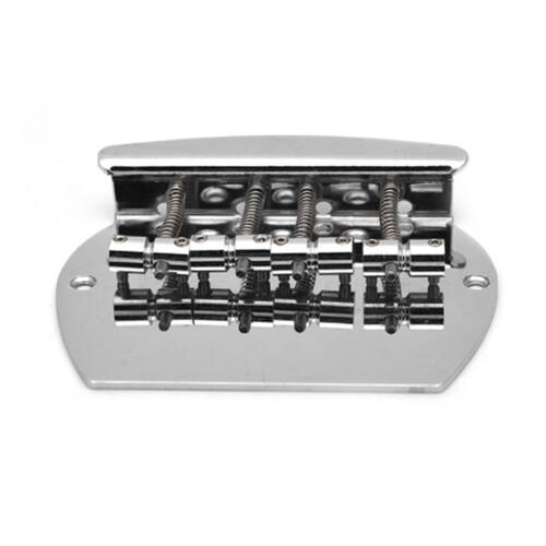 Electric Guitar Pull Plate PB Bass Bridge 4-String Semi-Circular Large Bass Lower Saddle Straight Code Metal Pull Plate 1