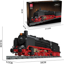 Technic Train Locomotive Building Set, MOC Train Locomotive Model with Train Track Scene, 1173Pcs DIY Assembly Building Blocks Train Set
