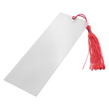 40 PCS Acrylic Bookmark Blank Clear DIY Unfinished Book Markers with Colorful Tassels for DIY Ornaments
